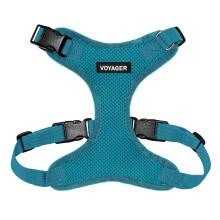 Best Pet Supplies Voyager Step-in Lock Pet Harness - All Weather Mesh, Adjustable Step in Harness for Cats and Dogs Turquoise (Matching Trim)