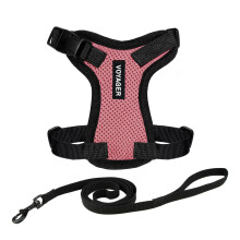 Voyager Step-in Lock Cat Harness and Reflective Cat Leash with Neoprene Handle by Best Pet Supplies