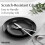 MIAMIO - 6 x Plate/Dinner Plate Set Stoneware Ceramic Tableware Set - Le Papillon Collection (Black, Small Plate) 3