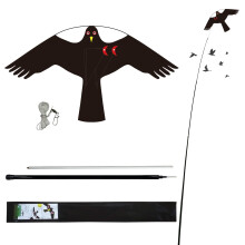 Bird Scarer Kite with 4m Pole Crop Protector Bird Hawk Flying Kite