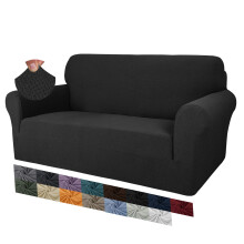 MAXIJIN Creative Jacquard Couch Covers for 2 Seater, Super Stretch Non Slip Love Seat Sofa Cover for Dogs Pet Friendly Elastic Furniture Protector