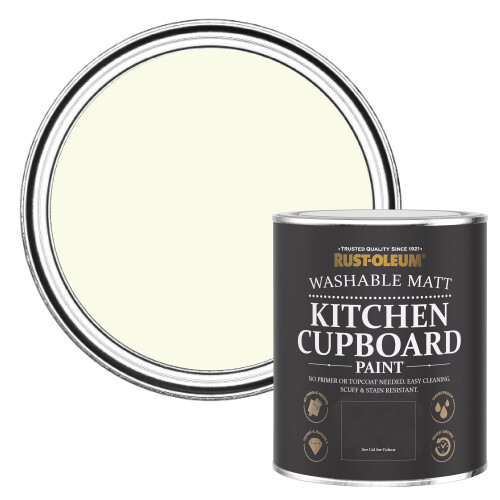 Rust-Oleum Rust-Oleum Off White Kitchen Cupboard Paint in Matt Finish - Shortbread 750ml