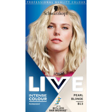 Schwarzkopf LIVE Intense Colour Pearl Blonde Permanent Hair Dye B13, Light Blonde Hair Dye