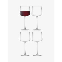 LSA International Metropolitan Wine Glass 400ml Clear | Set of 4 | Dishwasher Safe | MW03