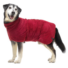 Lucky Paws UK Dog Drying Coat - Luxurious Double Layer Dog Towel Robe - Dry Your Dogs in Minutes