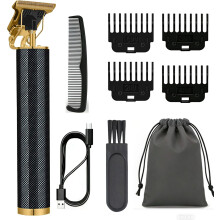 Professional Cordless Hair Clipper and Beard Trimmer for Men - Rechargeable T-Blade Electric Shaver for Hair Cutting, Detailing & Styling