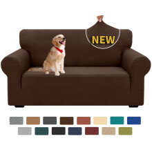 XINEAGE High Stretch Sofa Covers 2 Seat Latest Jacquard Loveseat Covers 1 Piece Couch Covers for 2 Seater Non Slip Sofa Covers for Dogs Washable Sofa