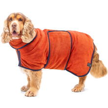 Lucky Paws UK Dog Drying Coat - Luxurious Double Layer Dog Towel Robe - Dry Your Dogs in Minutes