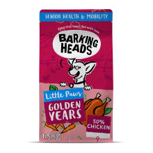 Barking Heads Complete Dry Dog Food 1.5kg - Senior Little Paws (Small Breed) Golden Years Chicken - Natural Senior Recipe with Joint Support