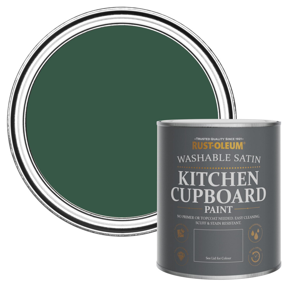 Rust-Oleum The Pinewoods Kitchen Cupboard Washable Satin Paint 750Ml - Image 3