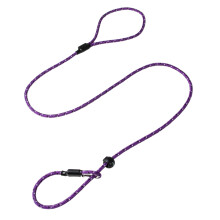 Dog & Field Pro Trialler Slip Lead for Dogs, Blue, 1.2m / 4ft Rope Slip Lead with Push Button Stopper, Easy Slip-On Dog Training Lead