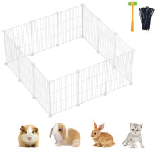 Pet Playpen Small Animals Fence Encrypted Metal Wire Rabbit Fence, Guinea Pigs Cages, Kitten Playpen