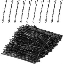 100 hair clips, bobby pins, and hair accessories for hairstyling and makeup (black)