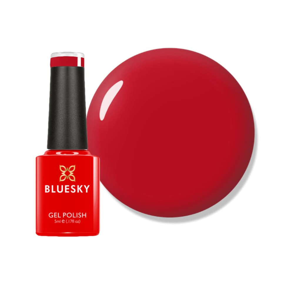Bluesky Gel Nail Polish, Pillar Box Red - D160, Red, Long Lasting, Chip Resistant, 5Ml (Requires Drying Under Uv Led Lamp)