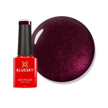 Bluesky Gel Nail Polish, Dark Lava - 80537, Dark Red/Brown, Shimmer, Long Lasting, Chip Resistant, 5ml (Requires Drying Under UV LED Lamp)