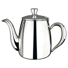 Café Olé Premium Coffee Pot, 3 Cup / 20oz / 570ml, Stainless Steel, Classic Coffee Pot Design with Mirror Finish, Perfect Pour Spout, Argentée