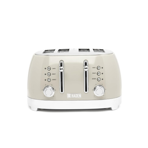 Haden Haden Bristol 4 Slice Temp Control Wide Slots Toaster Putty