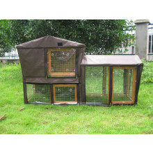 BUNNY BUSINESS Rabbit Hutch Covers over 20 Types Rabbit Hutches Rabbit Run Cover (GROVE),BROWN