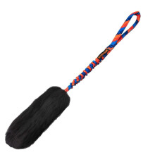 Tug-E-Nuff WondaBaa Bungee Tug Toy for Dogs (Orange Pattern), 58 x 8 cm | For Interactive Training & Play