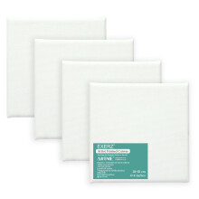 Exerz 10x10cm Pre Stretched Canvas 4 Pack 280gsm Cotton Painting