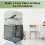 Adjustable Bird Cage Cover, Bird Cage Seed Catcher, Soft Nylon Mesh Net with Daisy Pattern 7