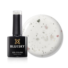 Bluesky Gel Polish, Granite Gel, Beauty Splashes - BGR01, Cream. Long Lasting, Chip Resistant, 10 ml (Requires Drying Under UV LED Lamp)