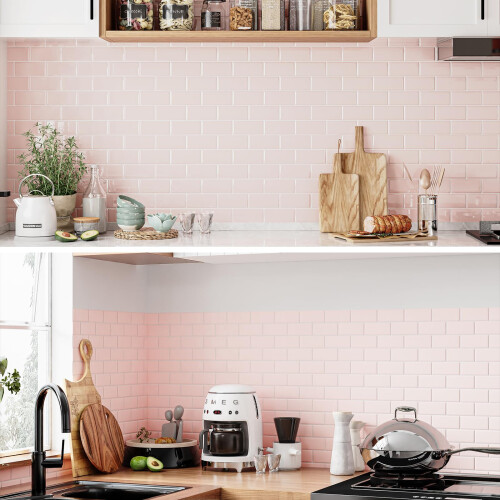 Yoillione Upgrade Thicker Peel and Stick Wall Tiles Backsplash for Kitchen and Bathroom 2