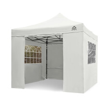 All Seasons Gazebos 3x3m Waterproof Pop Up Gazebo with Premium Sides White