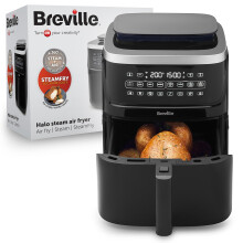 Breville Halo Steam Air Fryer | 7L Digital Air Fryer with SteamFry Technology | 50% More Energy Efficient | 1700W | SteamFryBakeRoast & Grill