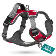 Embark Adventure No Pull Dog Harness, Heavy Duty Vest, Red Large