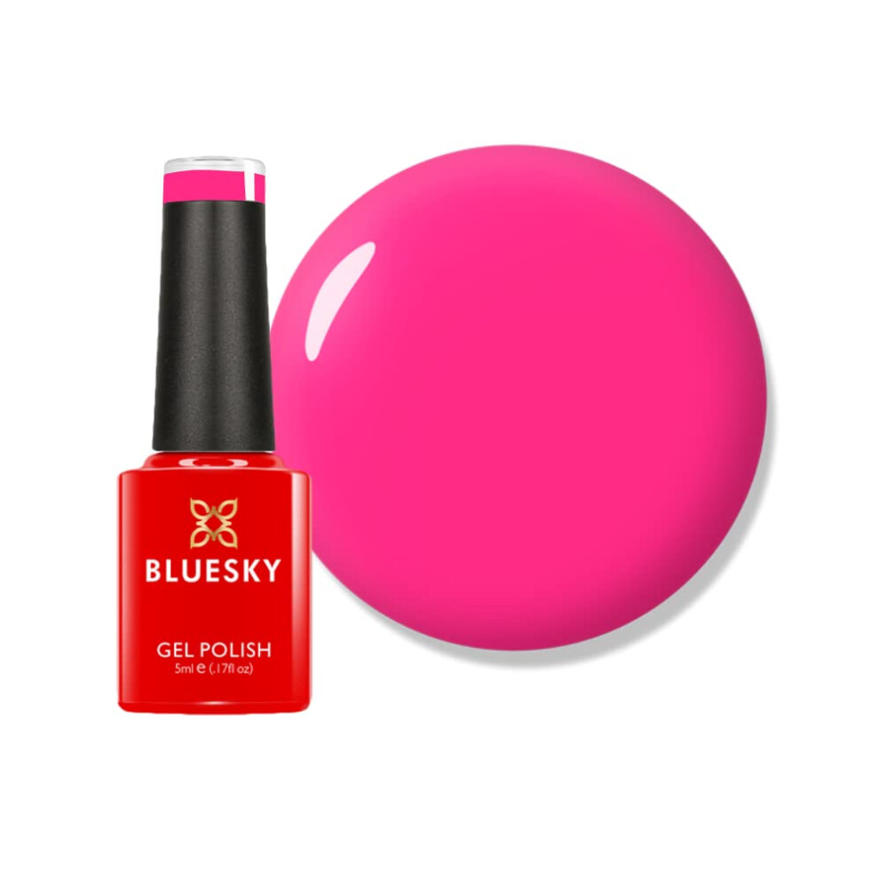 Bluesky Gel Polish Mini - Shocking Pink - Neon12 (5Ml) - Image 3