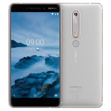 Nokia 6.1 64GB 4GB RAM White/Iron Unlocked Android Smartphone - Refurbished