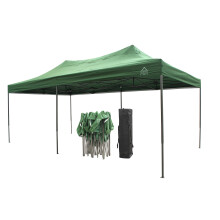 All Seasons Gazebos 3x6 Fully Waterproof Pop up Gazebo With Accessories - Green