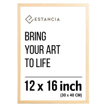 Estancia Oak Pine Wood Photo Frame 12x16 inch (30x40 cm) with Shatterproof Acrylic Glass | Modern 12 x 16 inch (30 x 40 cm) Wooden Picture Frame