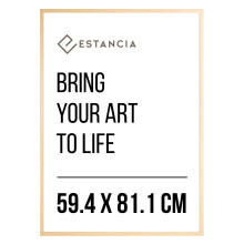 Estancia Oak Pine Wood Photo Frame 59.4x81.1 cm (A1) with Shatterproof Acrylic Glass | Large Modern 59.4 x 81.1 cm Wooden Picture Frame