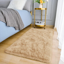 MOONLIGHT20015 Rugs Living Room - Fluffy Beige Shaggy Area Rugs for Bedroom - Super Soft Small Thick Pile Non Slip Non-Shedding Rug