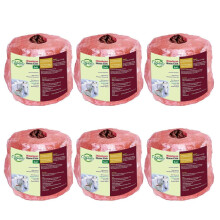 6x Himalayan Animal Horse Lick Natural Pink Salt, Natural shape salt with strong hanging Rope | Suitable for all Animals