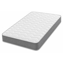 Starlight Beds Grey Chevron European Small Single Hybrid Mattress | Coil Spring, Memory Foam, EU Small Single, 80x200x18cm, 7.5 Inch Deep