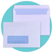 Triplast 50 x C6 Window Self Seal Security Envelopes (Size: 114x162mm) | Address Window