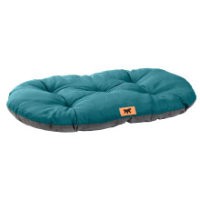 Ferplast Dog Bed Large Dog Cushion Washable Pet Mattress in Cotton with Soft Padding, 85 x 55 cm. Turquoise