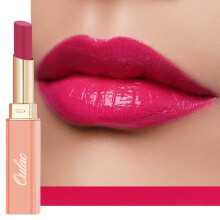 Oulac Rose Pink Lipstick - Moisture Shine Hydrating Lipstick & Tinted Lip Balm for Dry Lips, Medium Coverage Lip Colour | Juicy Look, Glossy Finish