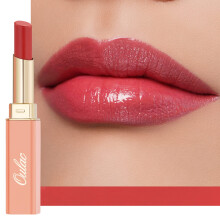 Oulac Moisturising Lipstick Red - Moisture Shine Hydrating Lipstick & Tinted Lip Balm for Dry Lips, Medium Coverage Lip Colour | Juicy Look