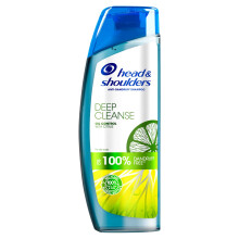 Head & Shoulders Clarifying Shampoo For Greasy Hair, Anti-Dandruff Shampoo, Removes Build Up On Scalp, Deep Cleanse Shampoo For Men & Woman