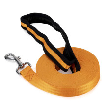 Vivifying Dog Training Lead - 32ft/10m Nylon Training Leash for Pet Tracking & Obedience (Orange)