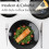 MIAMIO - 6 x Plate/Dinner Plate Set Stoneware Ceramic Tableware Set - Le Papillon Collection (Black, Small Plate) 7