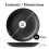 MIAMIO - 6 x Plate/Dinner Plate Set Stoneware Ceramic Tableware Set - Le Papillon Collection (Black, Small Plate) 4
