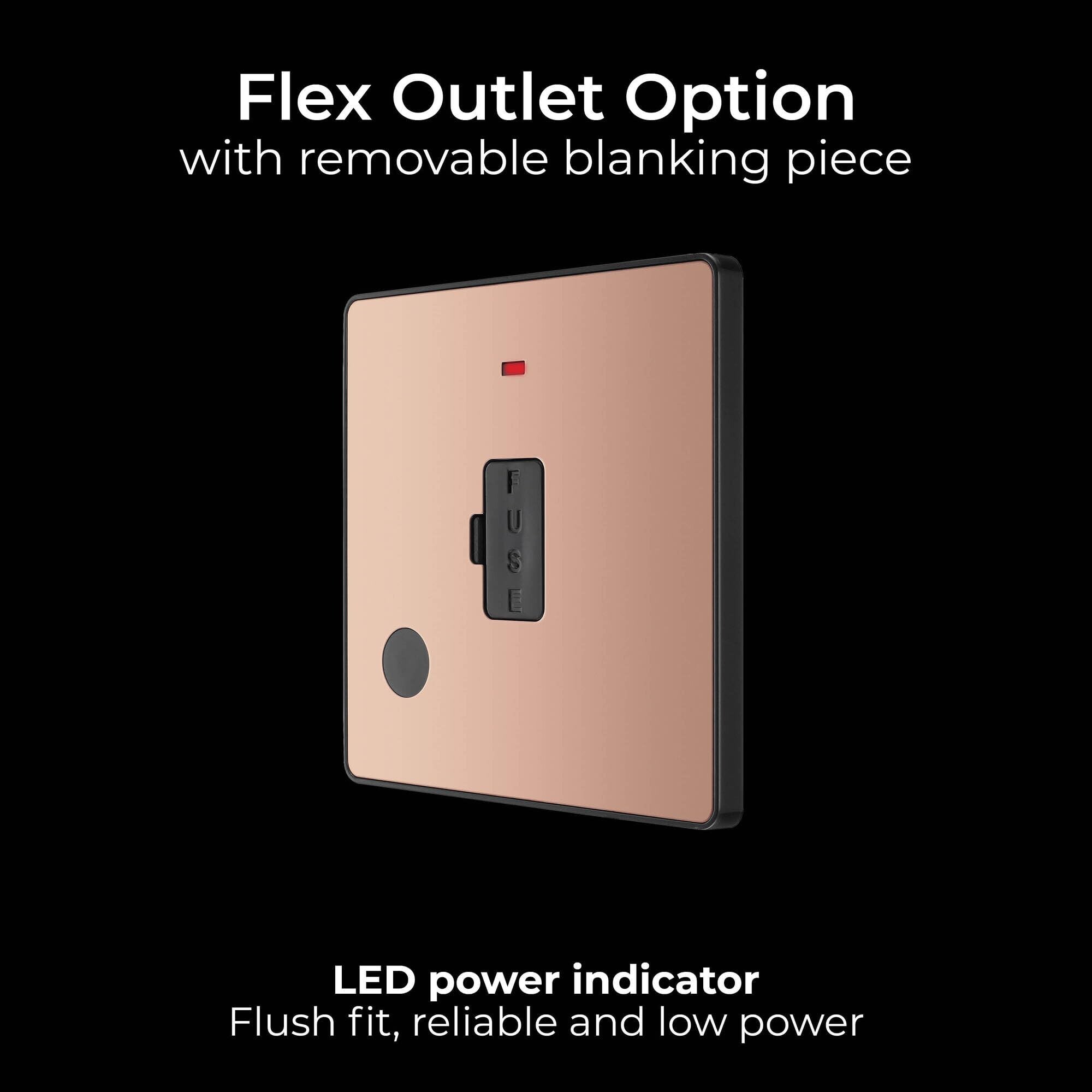 BG Electrical Unswitched Fused Connection Unit with LED Power Indicator ...