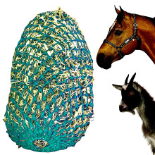 Majestic Ally 2"x2" Holes Slow Feed 40" Very Sturdy Hay Net with Bottom Ring for Desirous Horses, Nylon Rope Hanging