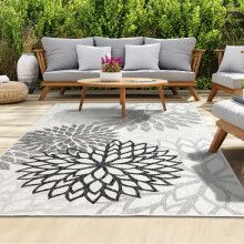 homeart Outdoor Rug - Easy-Clean, Durable, Stain-Resistant, Weather & UV Resistant Indoor & Outdoor Rugs for Porch, Deck, Balcony, Garden