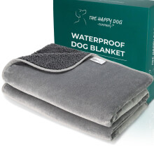 100% Waterproof Dog Blankets - Extra Large Dogs - Soft Fleece Washable Dog Blankets for Sofa, Pet Blankets for Bed/Sofa/Dog Crate